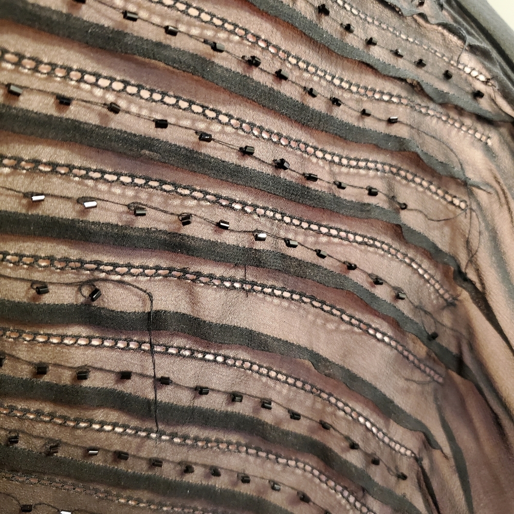 Vintage asymmetrical beaded dress - Picture 3 of 7